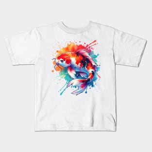 Koi Fish Watercolor Kids T-Shirt